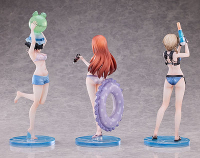 Steins Gate PVC Statues 3-Pack 1/7 Suzuha Amane, Kurisu Makise, Mayuri Shiina Swimsuit Ver. - Scale Statue - Solarain - Hobby Figures UK