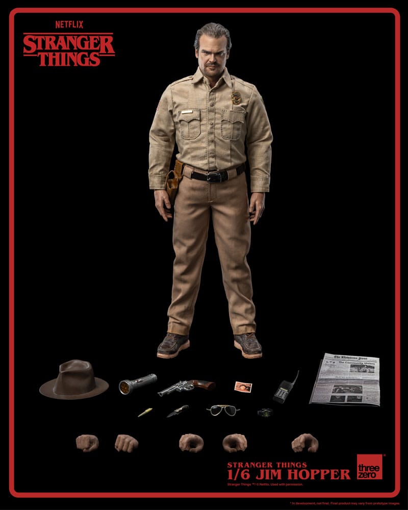 Stranger Marvel Figure Stranger Things Action Figure 1/6 Jim Hopper (Season 1) 32cm – Hobby ...