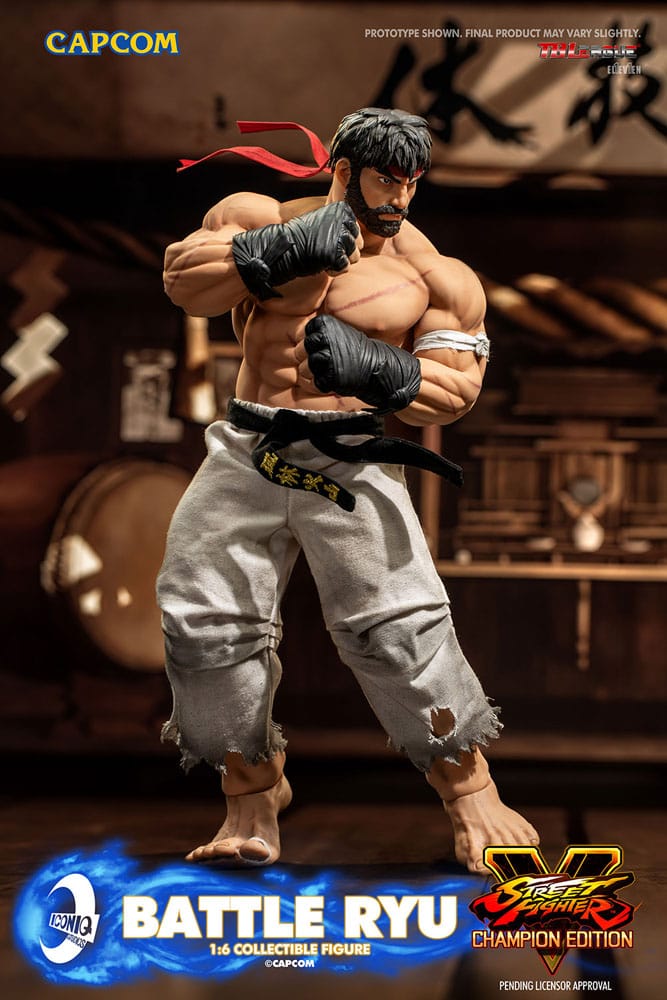 Street Fighter Action Figure 1/6 Battle Ryu 30cm - Action Figures - Iconiq Studios - Hobby Figures UK