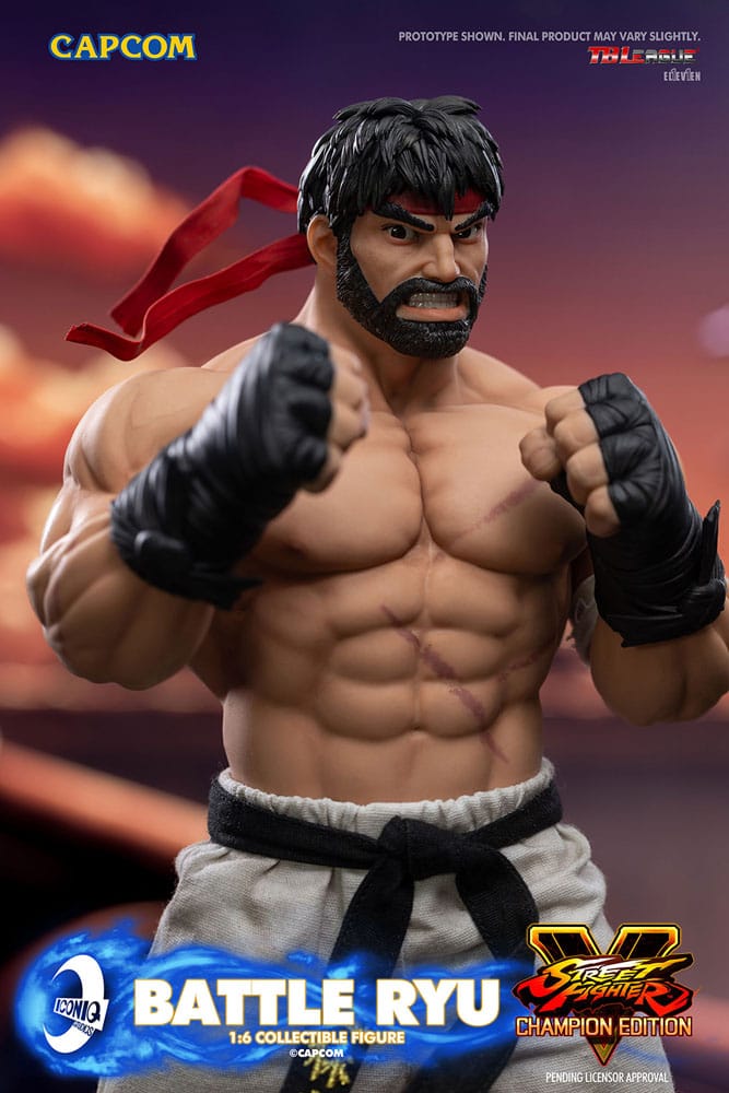 Street Fighter Action Figure 1/6 Battle Ryu 30cm - Action Figures - Iconiq Studios - Hobby Figures UK