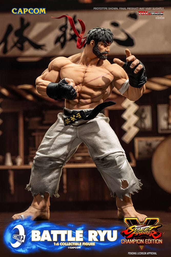 Street Fighter Action Figure 1/6 Battle Ryu 30cm - Action Figures - Iconiq Studios - Hobby Figures UK