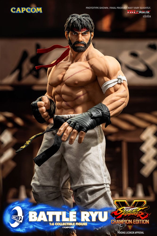 Street Fighter Action Figure 1/6 Battle Ryu 30cm - Action Figures - Iconiq Studios - Hobby Figures UK