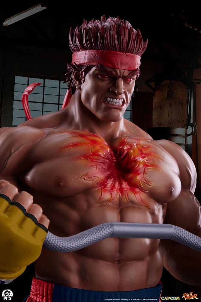 Street Fighter Premier Series Statue 1/4 Evil Ryu: Powerlifting 53cm - Scale Statue - Premium Collectibles Studio - Hobby Figures UK