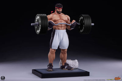 Street Fighter Premier Series Statue 1/4 Ryu Battle Edition: Powerlifting 53cm - Scale Statue - Premium Collectibles Studio - Hobby Figures UK