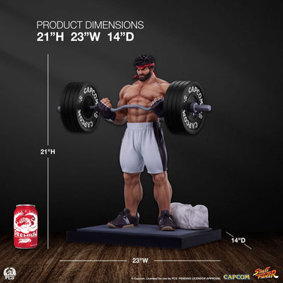 Street Fighter Premier Series Statue 1/4 Ryu Battle Edition: Powerlifting 53cm - Scale Statue - Premium Collectibles Studio - Hobby Figures UK