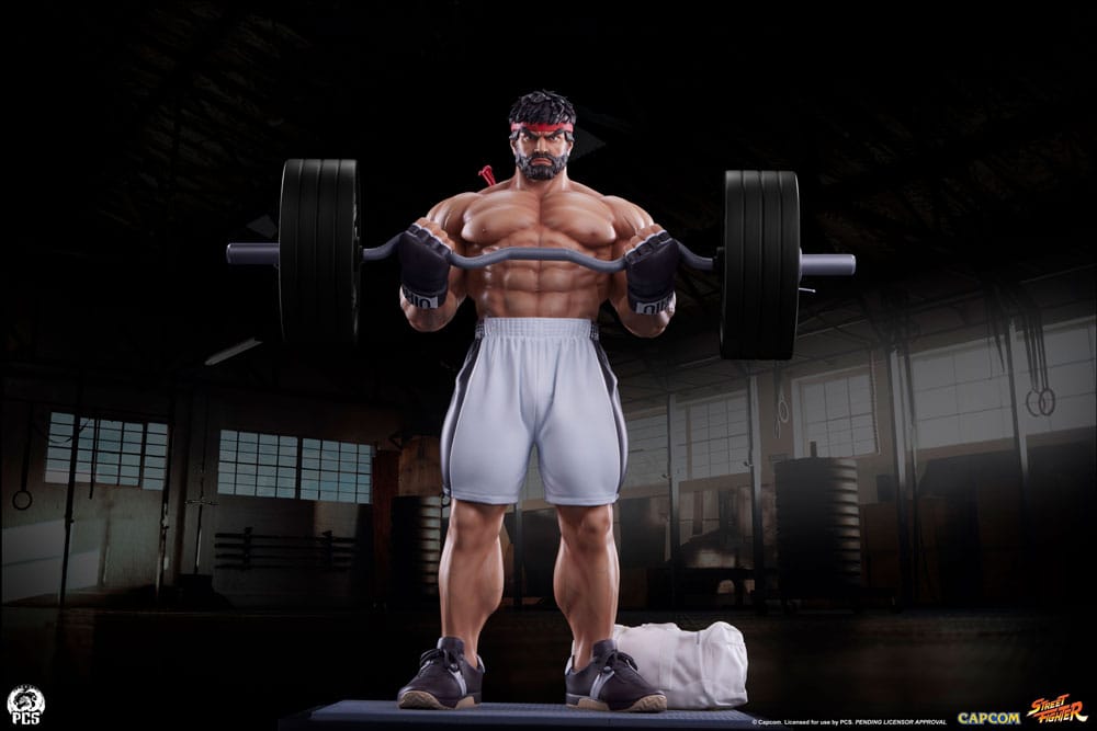 Street Fighter Premier Series Statue 1/4 Ryu Battle Edition: Powerlifting 53cm - Scale Statue - Premium Collectibles Studio - Hobby Figures UK