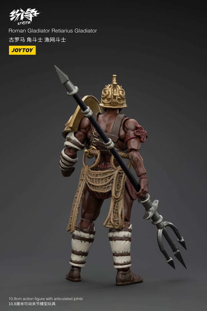 Strife Action Figure 1/18 Roman Gladiator Retiarius Gladiator 11cm - Action Figures - Joy Toy (CN) - Hobby Figures UK