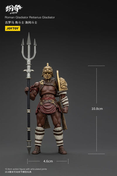 Strife Action Figure 1/18 Roman Gladiator Retiarius Gladiator 11cm - Action Figures - Joy Toy (CN) - Hobby Figures UK