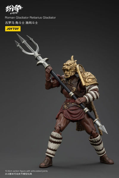 Strife Action Figure 1/18 Roman Gladiator Retiarius Gladiator 11cm - Action Figures - Joy Toy (CN) - Hobby Figures UK