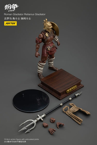 Strife Action Figure 1/18 Roman Gladiator Retiarius Gladiator 11cm - Action Figures - Joy Toy (CN) - Hobby Figures UK