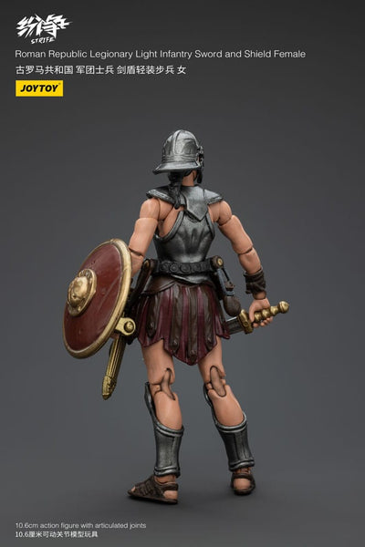 Strife Action Figure 1/18 Roman Republic Legionary Light Infantry Sword and Shield Female 11cm - Action Figures - Joy Toy (CN) - Hobby Figures UK