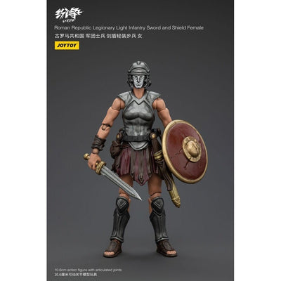 Strife Action Figure 1/18 Roman Republic Legionary Light Infantry Sword and Shield Female 11cm - Action Figures - Joy Toy (CN) - Hobby Figures UK