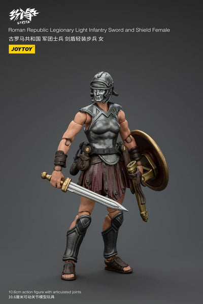 Strife Action Figure 1/18 Roman Republic Legionary Light Infantry Sword and Shield Female 11cm - Action Figures - Joy Toy (CN) - Hobby Figures UK