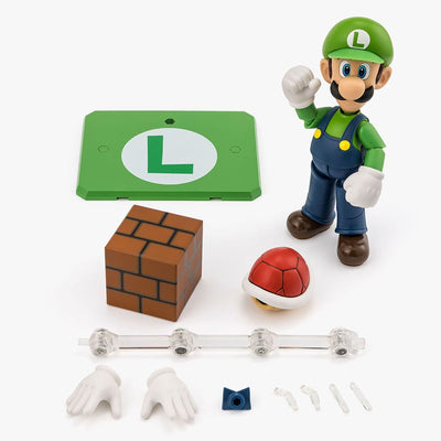 Super Mario S.H. Figuarts Action Figure Luigi 11cm - Action Figures - Bandai Tamashii Nations - Hobby Figures UK