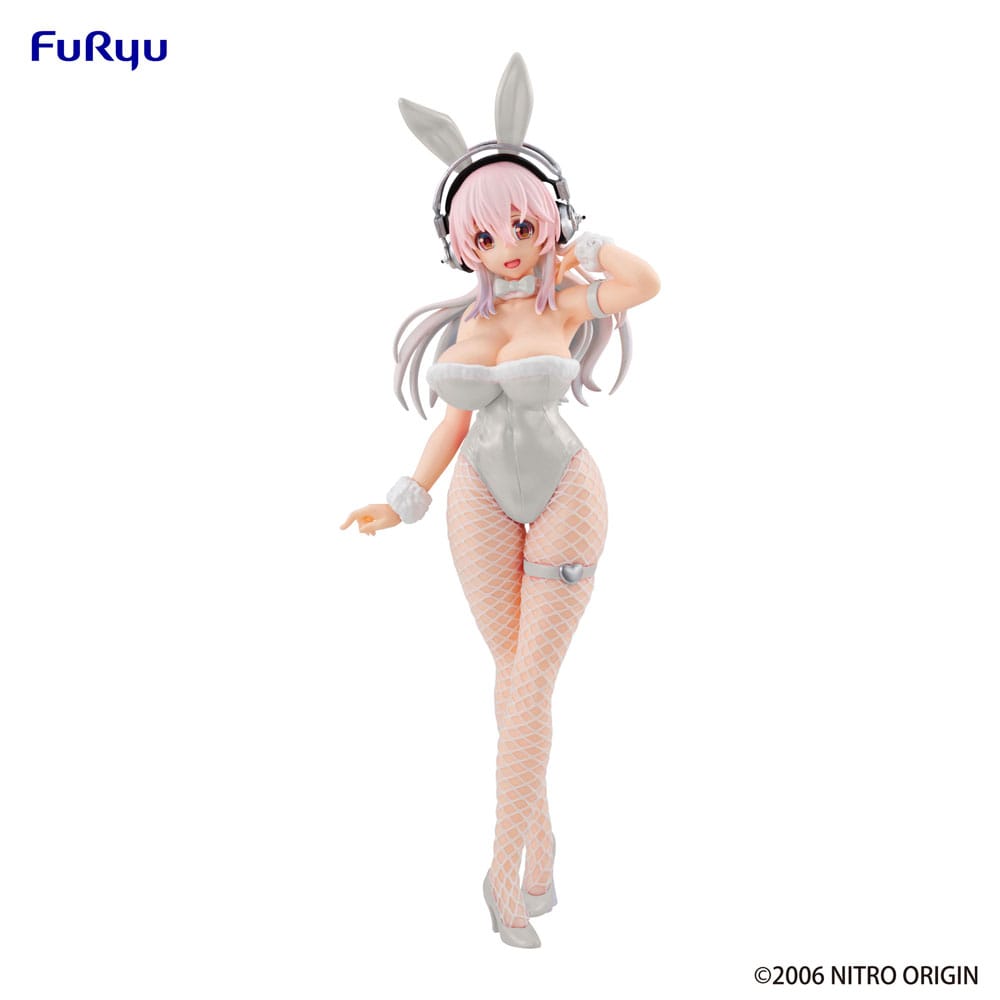 SUPER SONIKO BUNNY Ver. フィギュア Super Sonico BiCute Bunnies PVC Statue Pearl White Ver. 30cm