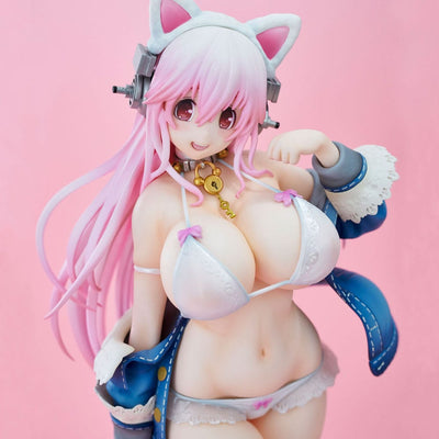 Super Sonico PVC Statue Super Sonico White Cat Ver. 27cm - Scale Statue - Union Creative - Hobby Figures UK