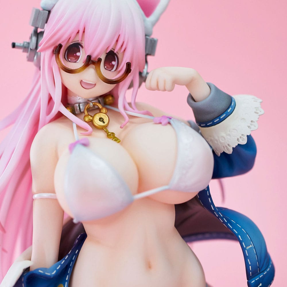 Super Sonico PVC Statue Super Sonico White Cat Ver. 27cm - Scale Statue - Union Creative - Hobby Figures UK