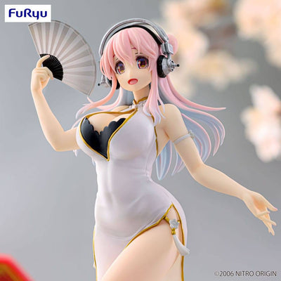 Super Sonico Trio-Try-iT PVC Statue White China Dress Ver. 21cm - Scale Statue - Furyu - Hobby Figures UK