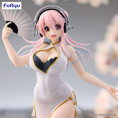 Super Sonico Trio-Try-iT PVC Statue White China Dress Ver. 21cm - Scale Statue - Furyu - Hobby Figures UK