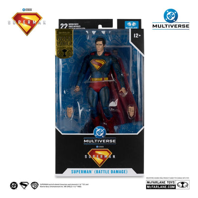 Superman (2025) DC Multiverse Action Figure Superman (Battle Damaged) (Gold Label) 18cm - Action Figures - McFarlane Toys - Hobby Figures UK