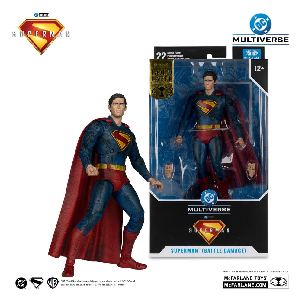 Superman (2025) DC Multiverse Action Figure Superman (Battle Damaged) (Gold Label) 18cm - Action Figures - McFarlane Toys - Hobby Figures UK