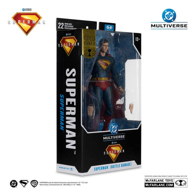 Superman (2025) DC Multiverse Action Figure Superman (Battle Damaged) (Gold Label) 18cm - Action Figures - McFarlane Toys - Hobby Figures UK
