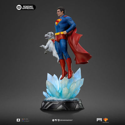 Superman Legacy Art Scale Statue 1/10 Superman & Krypto 32cm - Scale Statue - Iron Studios - Hobby Figures UK