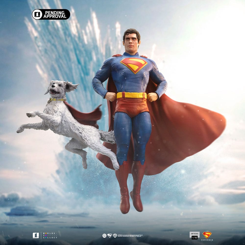 Superman Legacy Art Scale Statue 1/10 Superman & Krypto 32cm - Scale Statue - Iron Studios - Hobby Figures UK