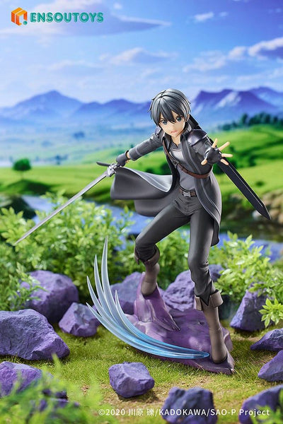 Sword Art Online Statue 1/7 Progressive Scherzo of Deep Night Kirito 22cm - Scale Statue - Ensoutoys - Hobby Figures UK