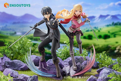 Sword Art Online Statue 1/7 Progressive Scherzo of Deep Night Kirito 22cm - Scale Statue - Ensoutoys - Hobby Figures UK
