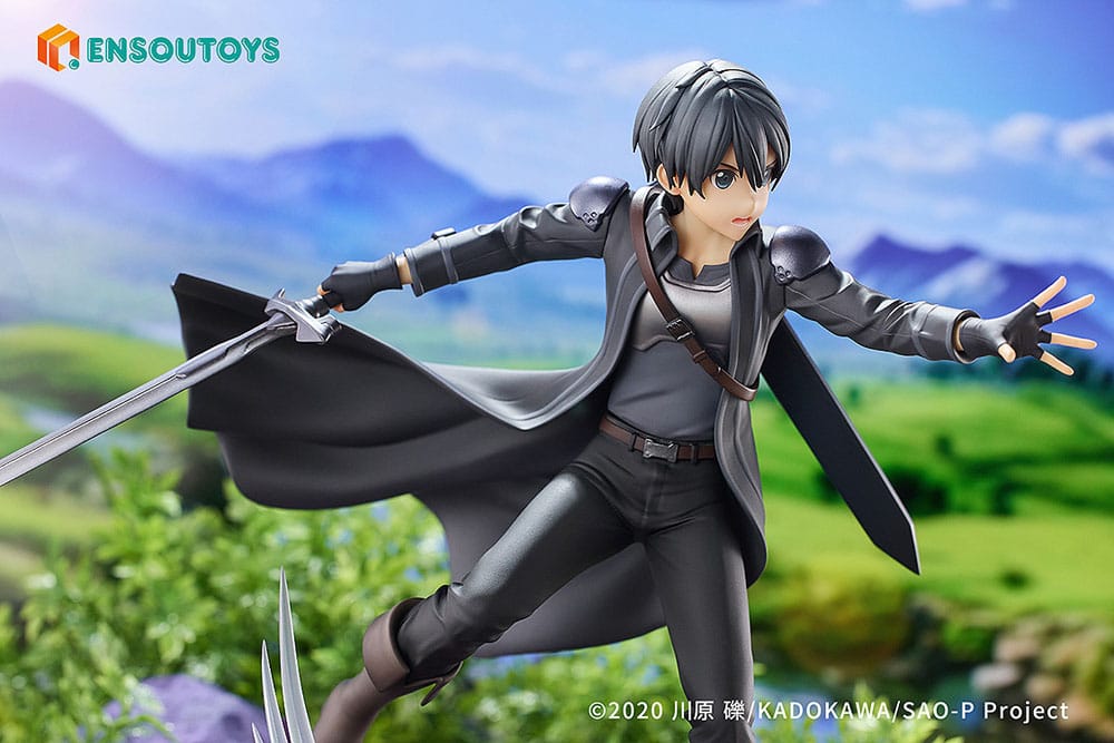Sword Art Online Statue 1/7 Progressive Scherzo of Deep Night Kirito 22cm - Scale Statue - Ensoutoys - Hobby Figures UK