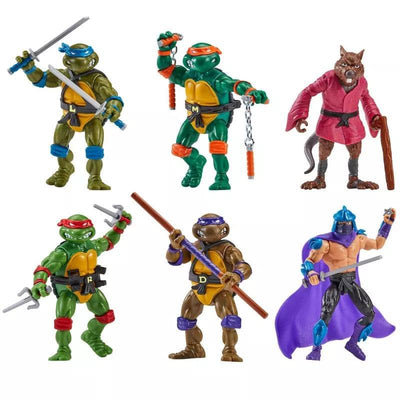 Teenage Mutant Ninja Turtles 6-Pack Action Figures 1988 Remastered heo EU Exclusive - Action Figures - Playmates - Hobby Figures UK