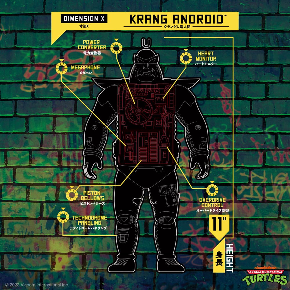 Teenage-Mutant-Ninja-Turtles-Action-Figure-Krang-Android-Full-Color-28cm - Action Figures - Super7 - Hobby Figures UK