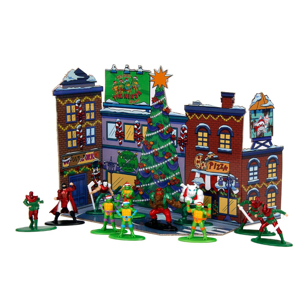 Teenage Mutant Ninja Turtles Battle Diecast Mini Figures Advent Calendar Holiday 2024 - Mini Figures - Jada Toys - Hobby Figures UK