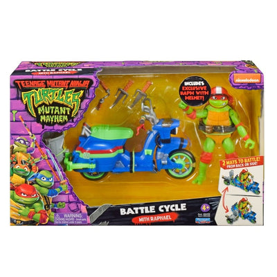 Teenage Mutant Ninja Turtles: Mutant Mayhem Action Figure Raphael & Scooter with Sidecar 11cm - Action Figures - Playmates - Hobby Figures UK