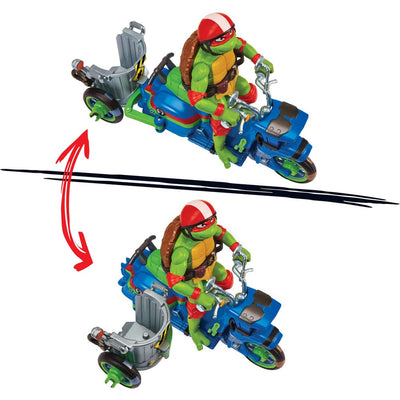 Teenage Mutant Ninja Turtles: Mutant Mayhem Action Figure Raphael & Scooter with Sidecar 11cm - Action Figures - Playmates - Hobby Figures UK