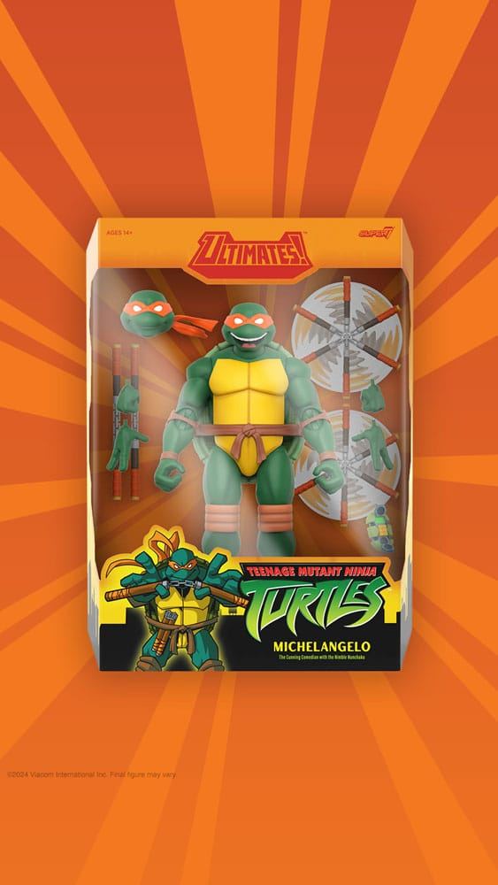 Teenage Mutant Ninja Turtles Ultimates Action Figure Wave 12 Michelangelo 18cm - Action Figures - Super7 - Hobby Figures UK