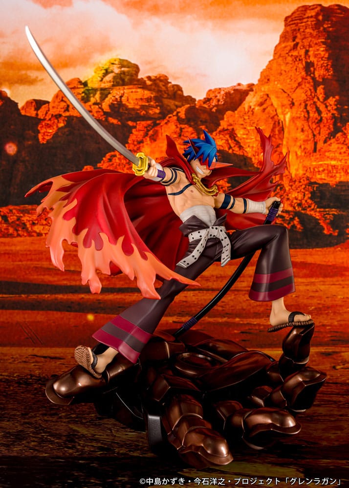 Tengen Toppa Gurren Lagann PVC Statue Kamina & Gurren 27cm - Scale Statue - Proof - Hobby Figures UK