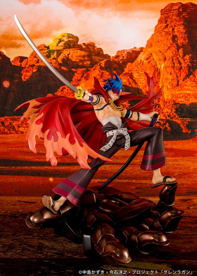 Tengen Toppa Gurren Lagann PVC Statue Kamina & Gurren 27cm - Scale Statue - Proof - Hobby Figures UK