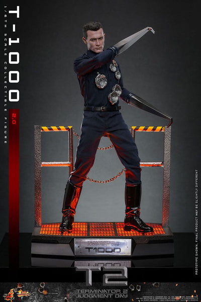 Terminator 2 Movie Masterpiece Action Figure 1/6 T-1000 (2.0) 31cm - Action Figures - Hot Toys - Hobby Figures UK