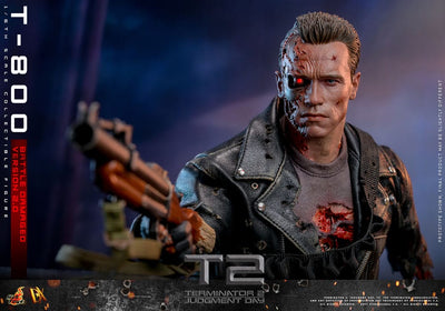 Terminator 2 Movie Masterpiece Action Figure 1/6 T-800 Battle Damaged Version 2.0 32cm - Action Figures - Hot Toys - Hobby Figures UK