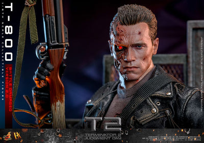Terminator 2 Movie Masterpiece Action Figure 1/6 T-800 Battle Damaged Version 2.0 32cm - Action Figures - Hot Toys - Hobby Figures UK