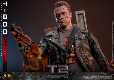 Terminator 2 Movie Masterpiece Action Figure 1/6 T-800 Battle Damaged Version 2.0 32cm - Action Figures - Hot Toys - Hobby Figures UK