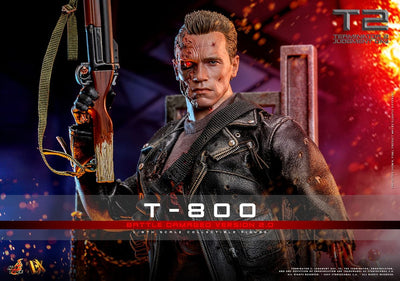 Terminator 2 Movie Masterpiece Action Figure 1/6 T-800 Battle Damaged Version 2.0 32cm - Action Figures - Hot Toys - Hobby Figures UK