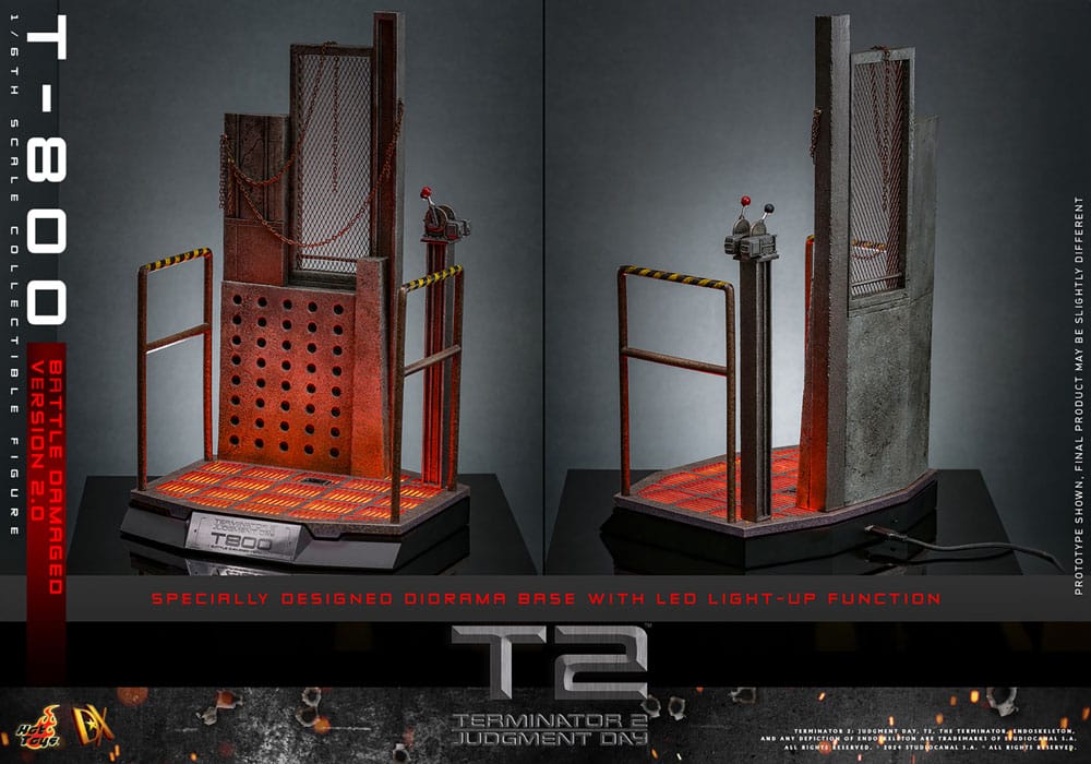 Terminator 2 Movie Masterpiece Action Figure 1/6 T-800 Battle Damaged Version 2.0 32cm - Action Figures - Hot Toys - Hobby Figures UK