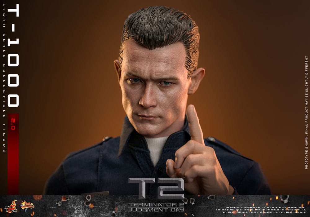 Terminator 2 Movie Masterpiece Action Figure 1/6 T-1000 (2.0) 31cm - Action Figures - Hot Toys - Hobby Figures UK