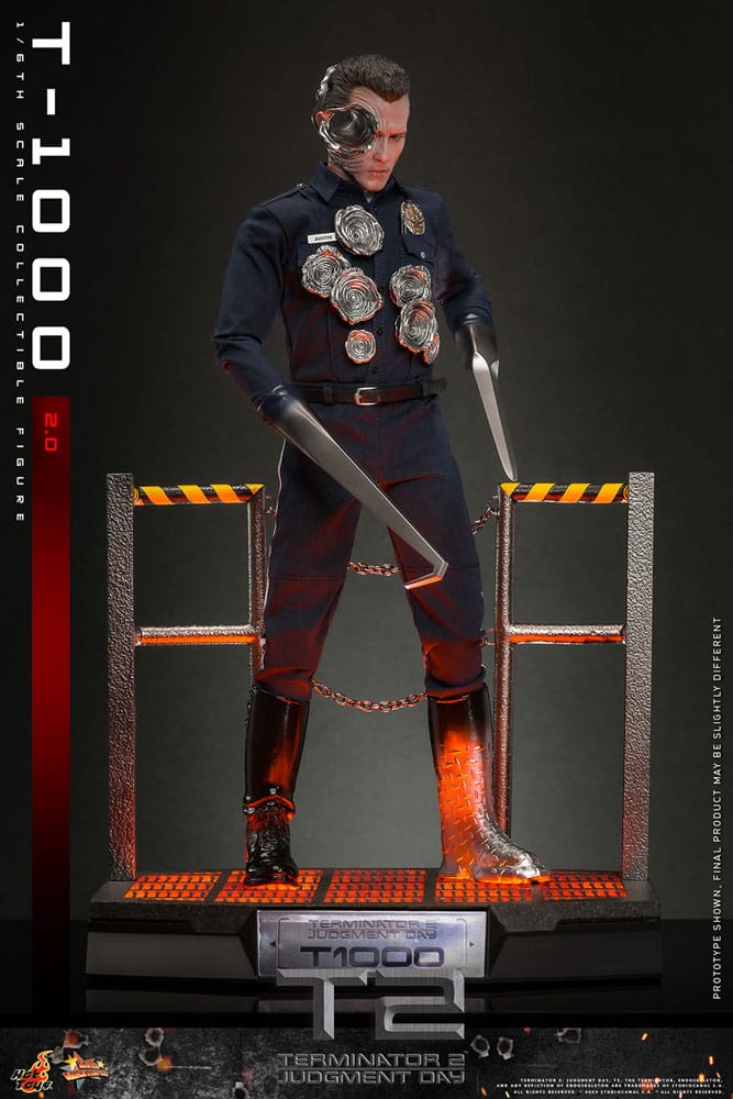 Terminator 2 Movie Masterpiece Action Figure 1/6 T-1000 (2.0) 31cm - Action Figures - Hot Toys - Hobby Figures UK