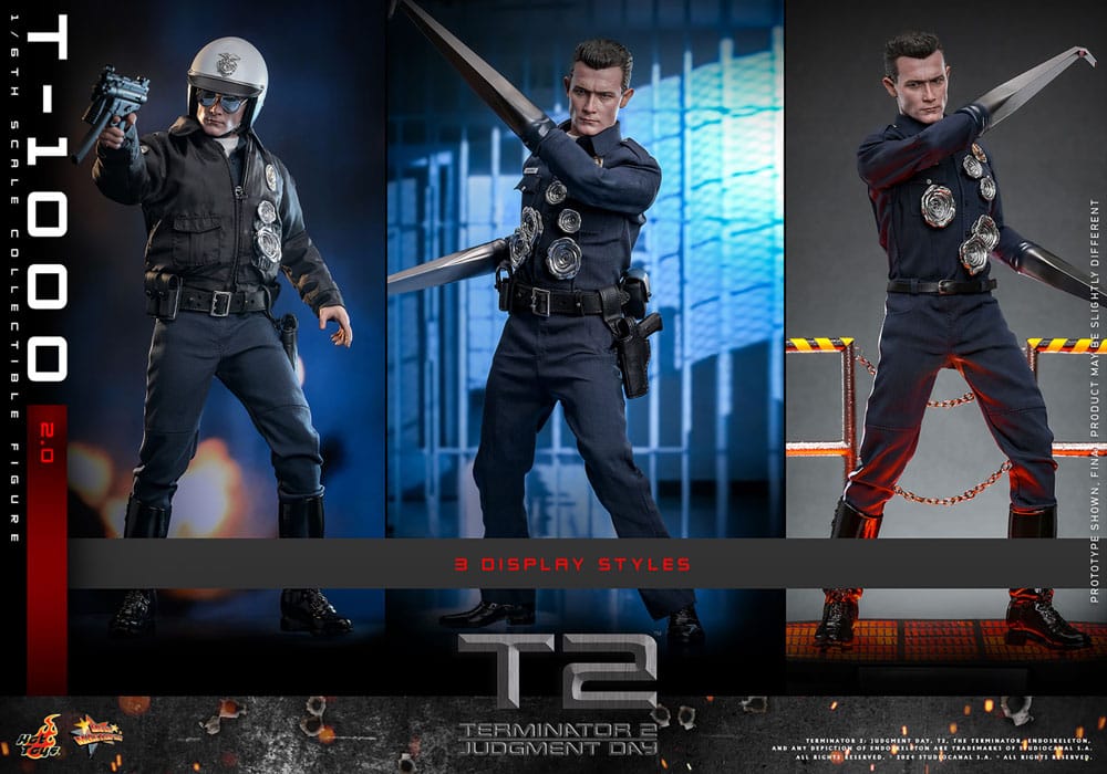 Terminator 2 Movie Masterpiece Action Figure 1/6 T-1000 (2.0) 31cm - Action Figures - Hot Toys - Hobby Figures UK
