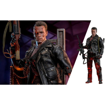 Terminator 2 Movie Masterpiece Action Figure 1/6 T-800 Battle Damaged Version 2.0 32cm - Action Figures - Hot Toys - Hobby Figures UK