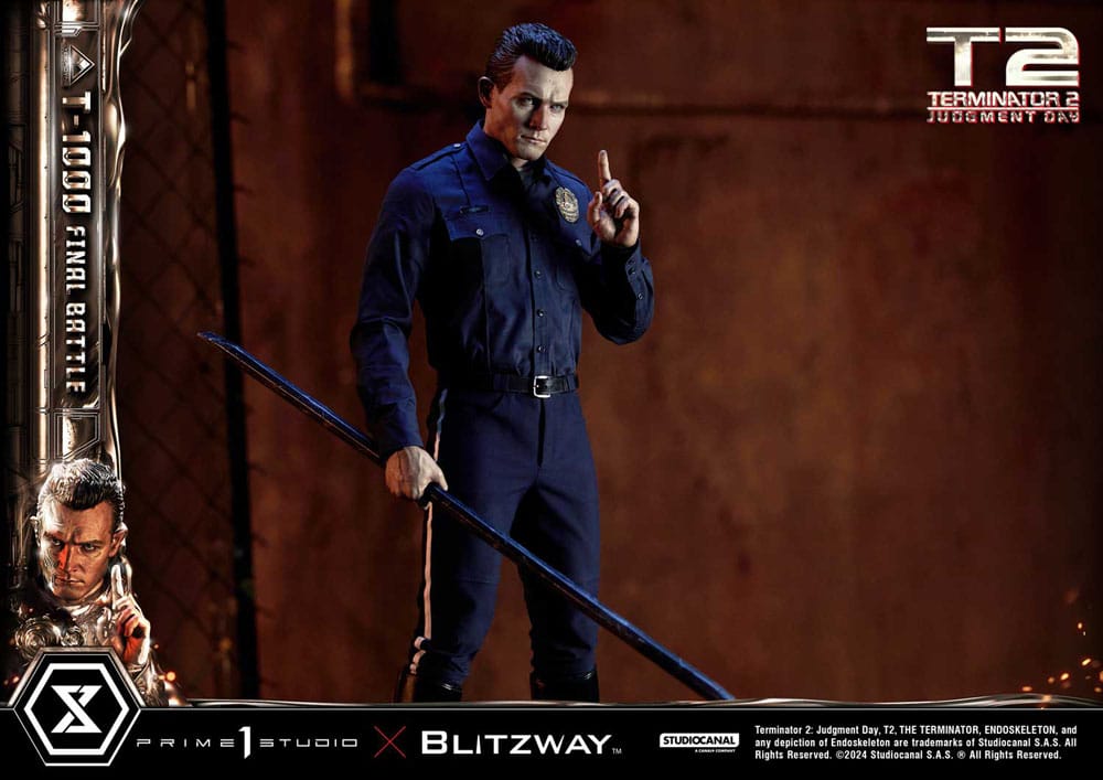 Terminator 2 Museum Masterline Series Statue 1/3 T-1000 Final Battle 73cm - Scale Statue - Prime 1 Studio - Hobby Figures UK